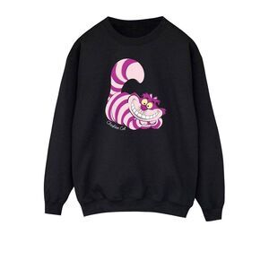 Alice In Wonderland Womens/Ladies Cheshire Cat Sweatshirt / Black